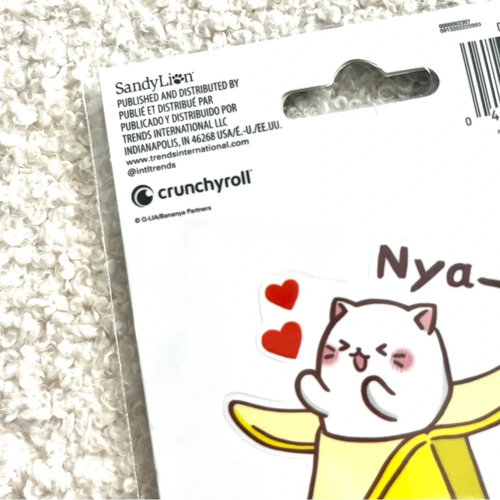 💎 3/$10 Bananya kawaii cat phone sticker decal